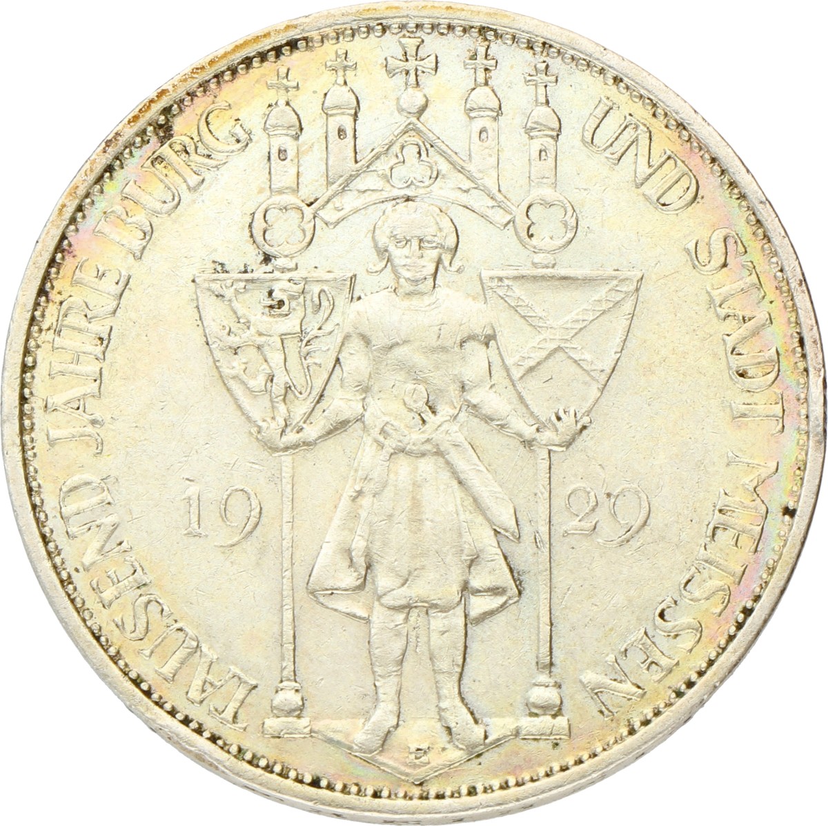 Germany. Weimar republic. 3 Mark - 1000th anniversary of Meissen. 1929 E. VF +.