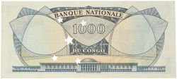 No reserve - Congo. 1000 francs. Banknote. Type 1964. - About UNC.