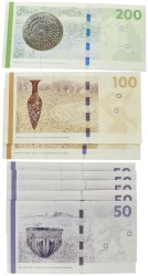 No reserve - Denmark. lot 8 banknotes. Type 2009/2016. - Extremely fine.