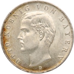 German states. Bavaria. Otto. 3 Mark. 1913 D. MS 63