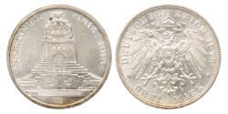 German states. Saxony. 3 Mark - 100th Anniversary of the Völkerschlacht. 1913 E. MS 63