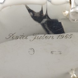 Saucière / Sausboot zilver.