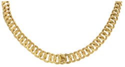 Frans 18K Geelgouden schakel collier