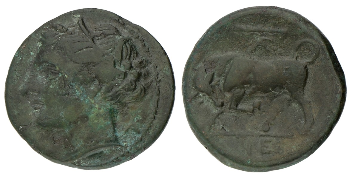 Magna Graecia. Syracuse. Hieron II. Hemitron. (275 - 215 BC). VF.