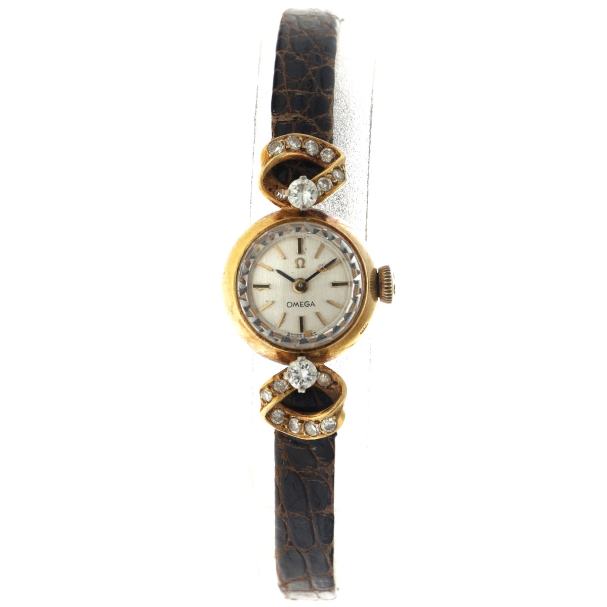 No Reserve - Omega Vintage Diamonds - Dameshorloge.