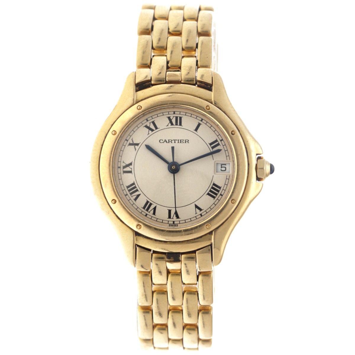 Cartier Panthère Cougar 117000 R 18K. - Dameshorloge.