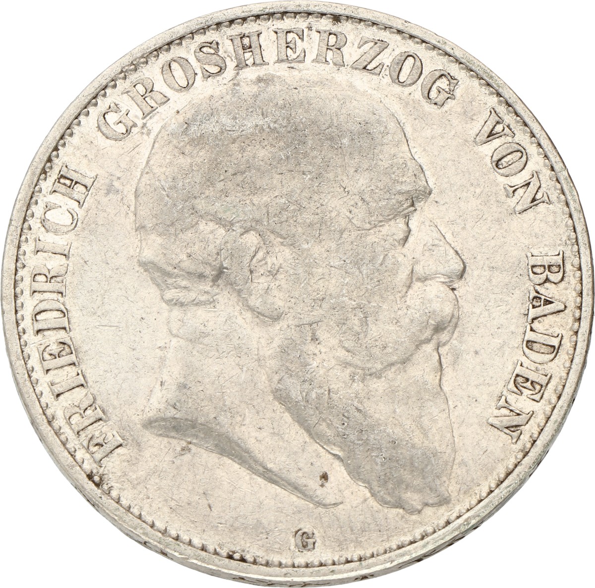 German states. Baden. Friedrich I. 5 Mark. 1903. VF.