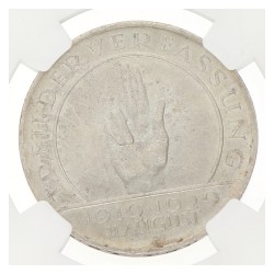 Germany. Weimar republic. 3 Mark - 10th Anniversary of the Weimar constitution. 1929A. MS 63