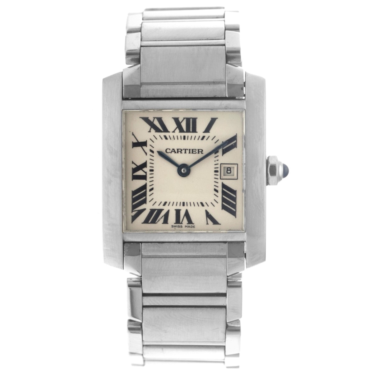 No Reserve - Cartier Tank Française 2465 - Dameshorloge.