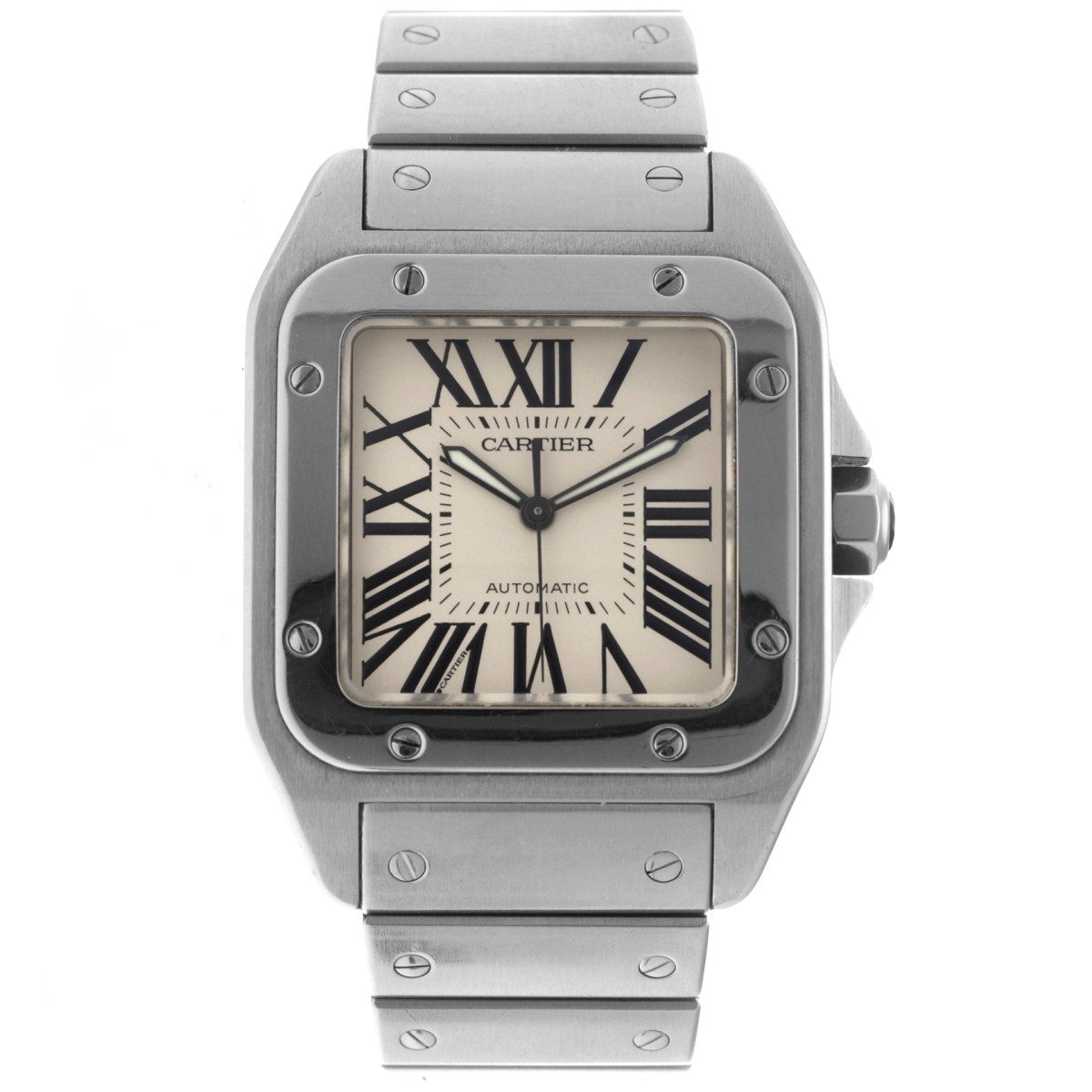 No Reserve - Cartier Santos 100 XL 2656 - Herenhorloge.