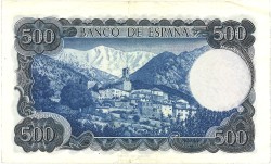 Spain. 500 Pesetas. Banknote. Type 1971. - Very fine +.