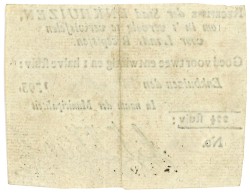 Nederland. 22,5 Stuivers. Recepisse. Type 1795. Type Enkhuizen. - Prachtig.