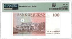 Sudan. 100 Dinar. Banknote. Type 1994. - PMG 64EPQ