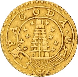 India. British colony. Madras Presidency. Pagoda. ND (1808/1815). XF.