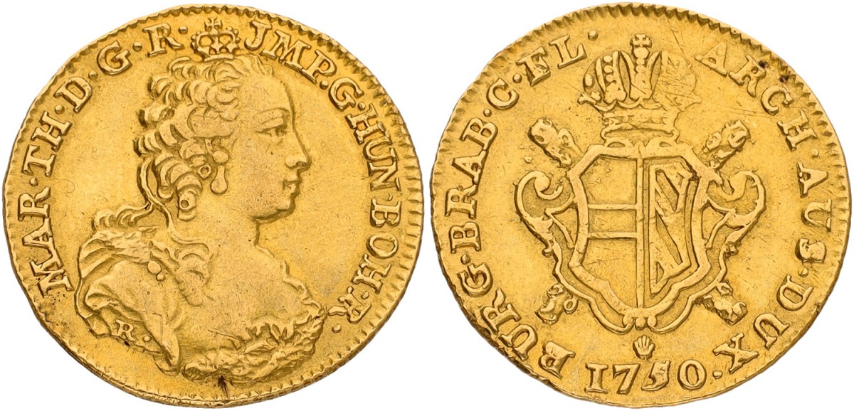 Soeverein. Brabant. Antwerpen. Maria Theresia. 1750. VF +.