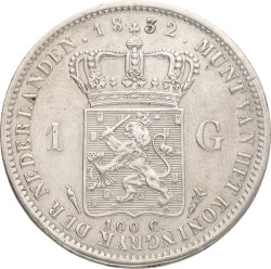 1 Gulden. Willem I. 1832. XF.
