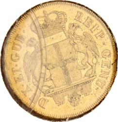 Italian States. Republic of Genoa. 96 Lire. 1796. VF.