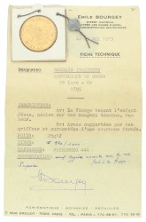 Italian States. Republic of Genoa. 96 Lire. 1796. VF.