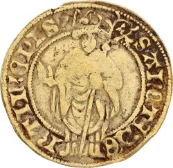 St. Maartens goudgulden. Utrecht. Rudolf van Diepholt. ND (1433 - 1455). VF.