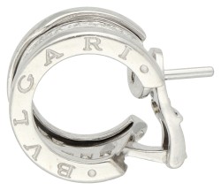 Bvlgari 18K witgouden 'B.zero1' oorbellen bezet met ca. 0.54 ct. diamant