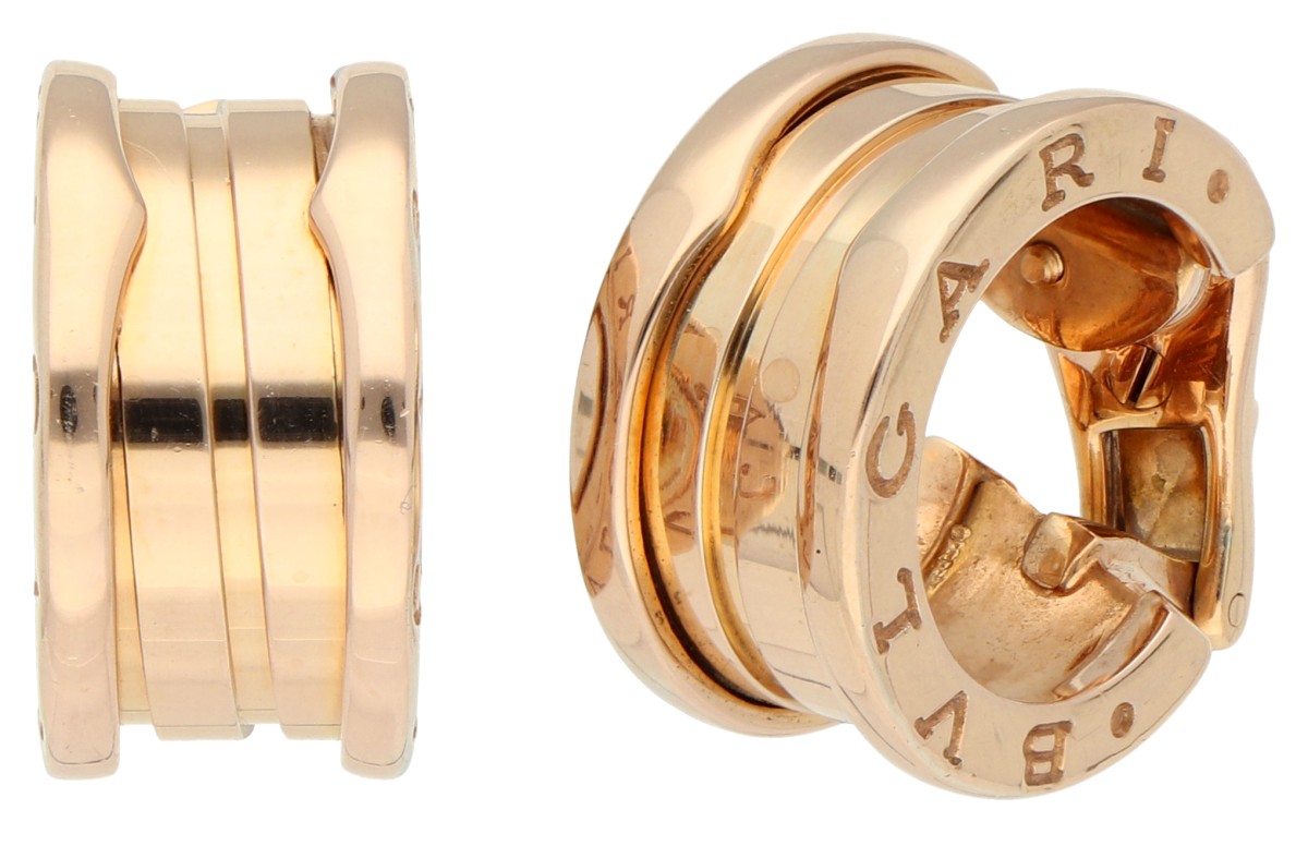 Bvlgari 18K roségouden 'B.zero1' oorbellen