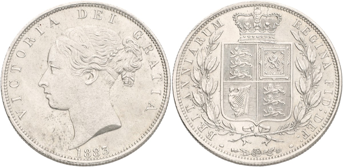 Great Britain. Victoria. ½ Crown. 1883. AUnc.