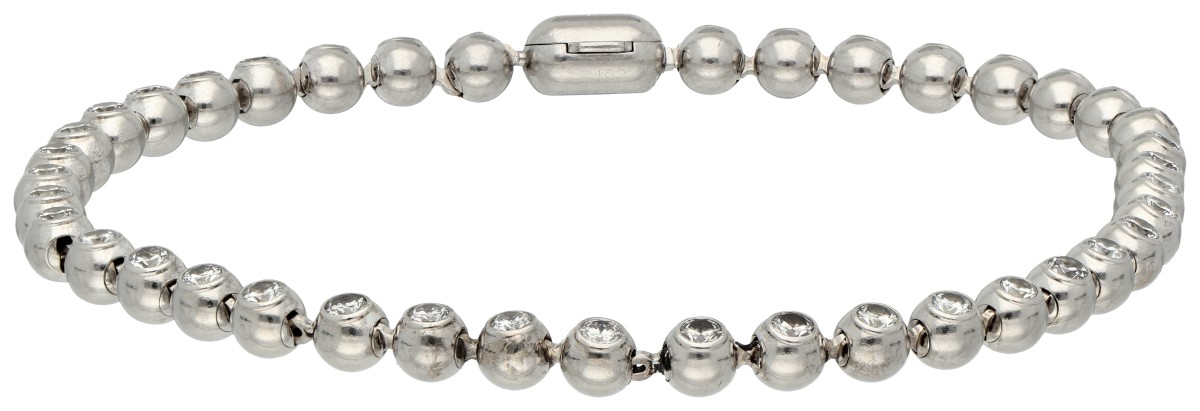 'C' de Cartier 18K witgouden tennisarmband diamant