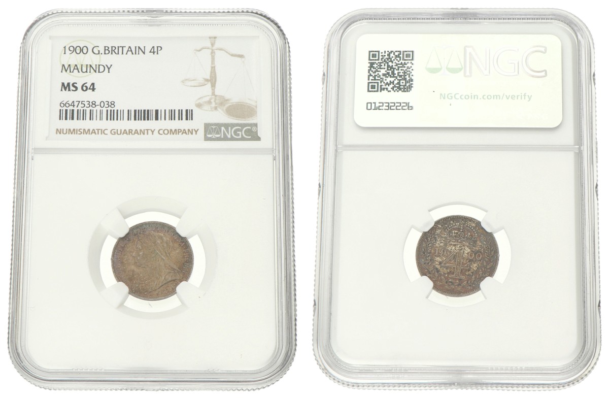 Great Britain. Victoria. 4 Pence. 1900. MS 64.