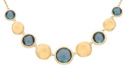 Marco Bicego 18K geelgouden 'Jaipur' collier bezet met ca. 5.47 ct. topaas