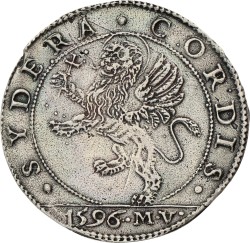 Italian States. Venice. Marino Grimani. Ossella. 1596. VF.