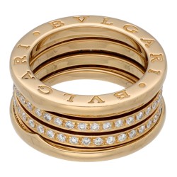 Bvlgari 18K geelgouden 'B.zero1' ring diamant