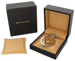 Bvlgari 18K geelgouden/stalen 'Tondo Sun' hanger
