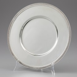 Christofle onderborden (2), model Malmaison, Parijs ca. 1975, verzilverd.
