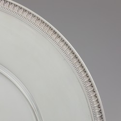Christofle onderborden (2), model Malmaison, Parijs ca. 1975, verzilverd.