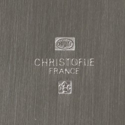 Christofle onderborden (2), model Malmaison, Parijs ca. 1975, verzilverd.