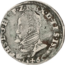 Halve Philipsdaalder. Overijssel. Philips II. 1566. F.