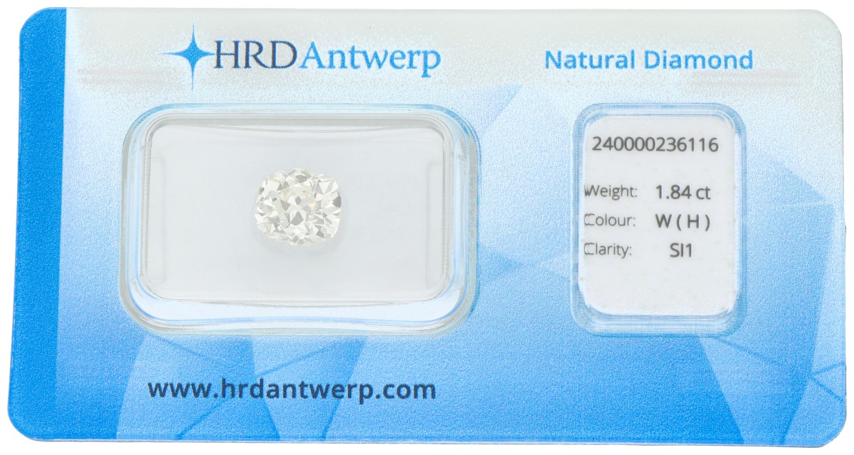 1.84 ct. HRD gecertificeerde natuurlijke diamant