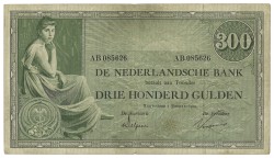 Nederland. 300 Gulden. Bankbiljet. Type 1925. Type Grietje Seel. - Zeer Fraai.