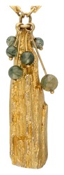 Lapponia 14K geelgouden Lapponia 'Golden Tree' collier door Björn Weckström