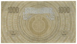 Nederland. 1000 Gulden. Bankbiljet. Type 1919. Type Grietje Seel. - Zeer Fraai.