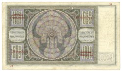 Nederland. 100 Gulden. Bankbiljet. Type 1944. Type Luitspelende Vrouw. - Zeer Fraai.