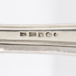 Chippendale bestekcassette (136), M.J. Gerritsen, Zeist 1980, zilver