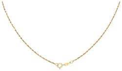 Franklin Mint 18k geelgouden collier met smaragd en diamanten