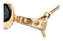 Lapponia 14K geelgouden collier met hanger 'moss gold'