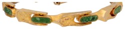 Lapponia 14K geelgouden Namban armband bezet met zoisiet
