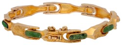 Lapponia 14K geelgouden Namban armband bezet met zoisiet