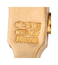 Lapponia 14K geelgouden Namban armband bezet met zoisiet