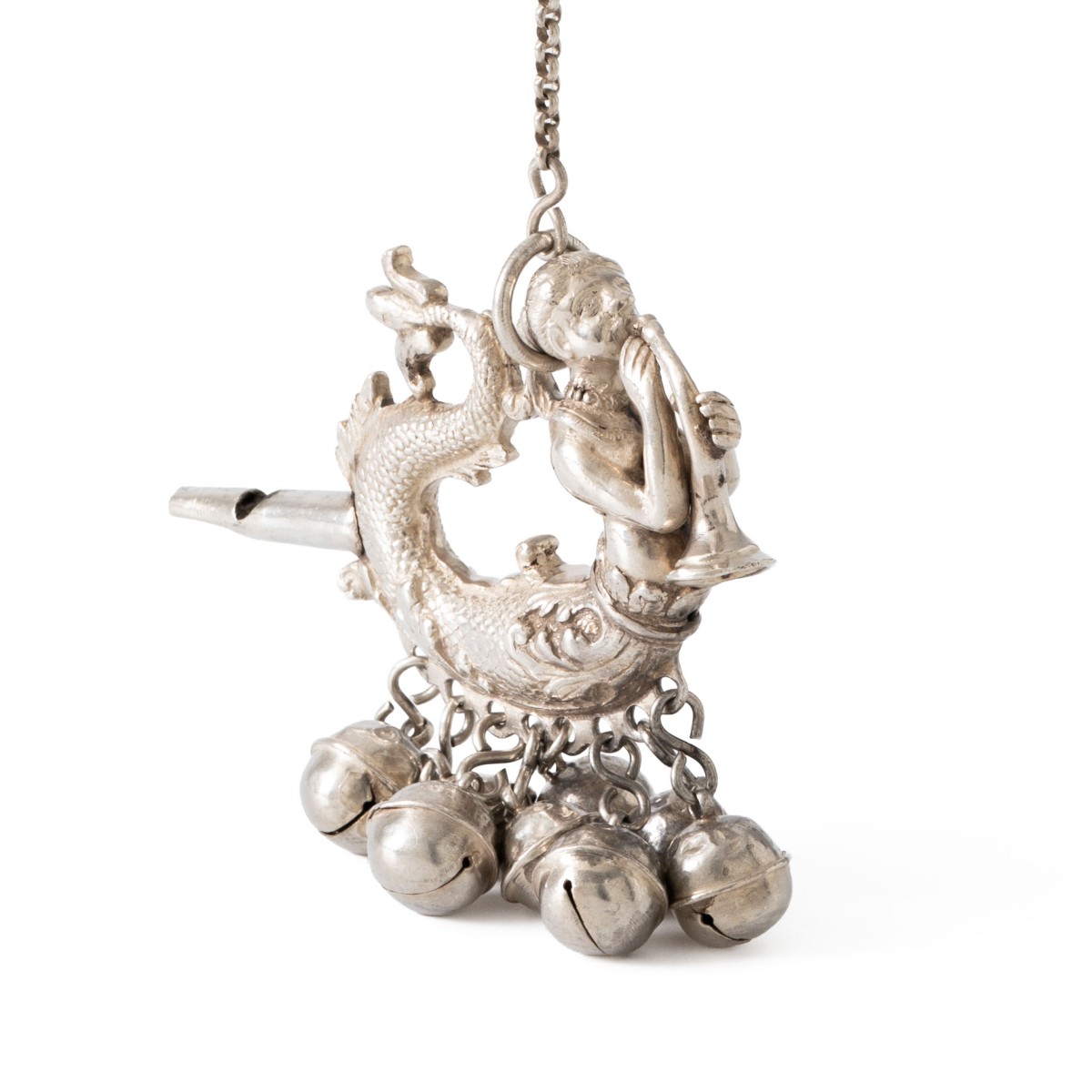 Goudwisselkantoor auction: Rattle, Laurens Jacobs Ringnalda (1729-1786), Bolsward ca. 1750, silver