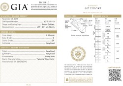 Baunat platina Yasimine ring bezet met ca. 0.50 ct. diamant - GIA gecertificeerd