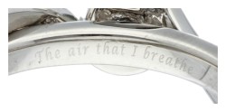 Baunat platina Yasimine ring bezet met ca. 0.50 ct. diamant - GIA gecertificeerd